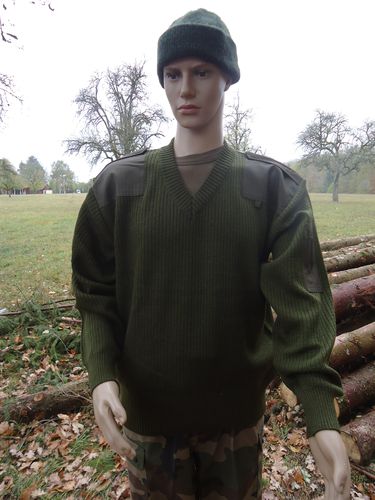 Italienische Army  Pullover V Ausschnitt , oliv neuwertig