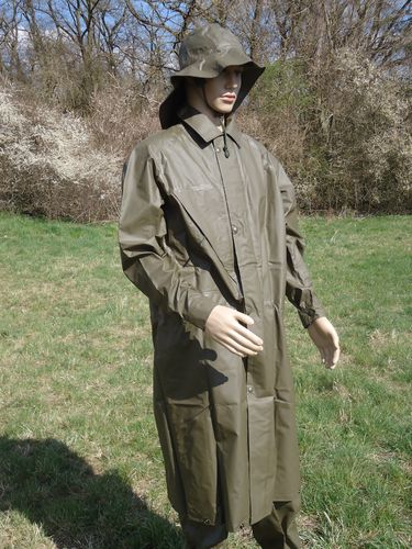 Schweizer Armee Arbeits - Regenschutz Jacke 90 oliv neuwertig