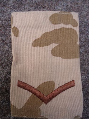 Britisch Army  Gradabzeichen  Lance Corporal DPM desert  gebraucht